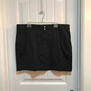 Columbia Saturday Trail Omni-Shield Omni-Shade Skort Shorts Plus Size 1X Black